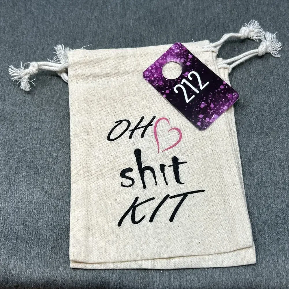 Oh Sh*t Kit Wedding Party Favor Bags Bachelorette Party Funny Comedic Drawstring